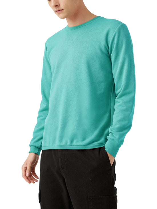 Men’s Garment Dyed Organic Cotton Long Sleeve T Shirt in Sea Glass - Hat and Beyond blank tee