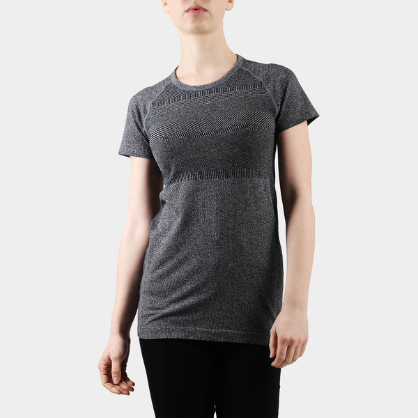 Women’s Active Short Sleeve Top in short sleeve_short sleeve shirts_mens short sleeve button up_short sleeve button down_short sleeve tops_women’s short sleeve shirt_Heather Black
