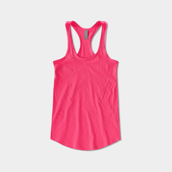 Women’s Racerback Tank Top in tank top_tank tops for women_racerback tank_workout tank tops_muscle tee_plus size tank tops_racerback tank tops_hot women in tank tops_HotPink - Hat