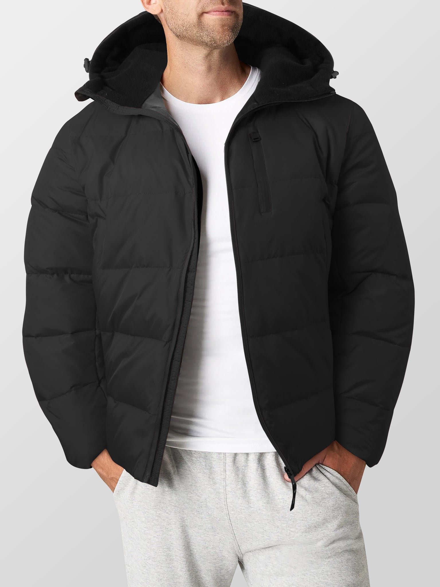 Mens Down Jacket With Hood