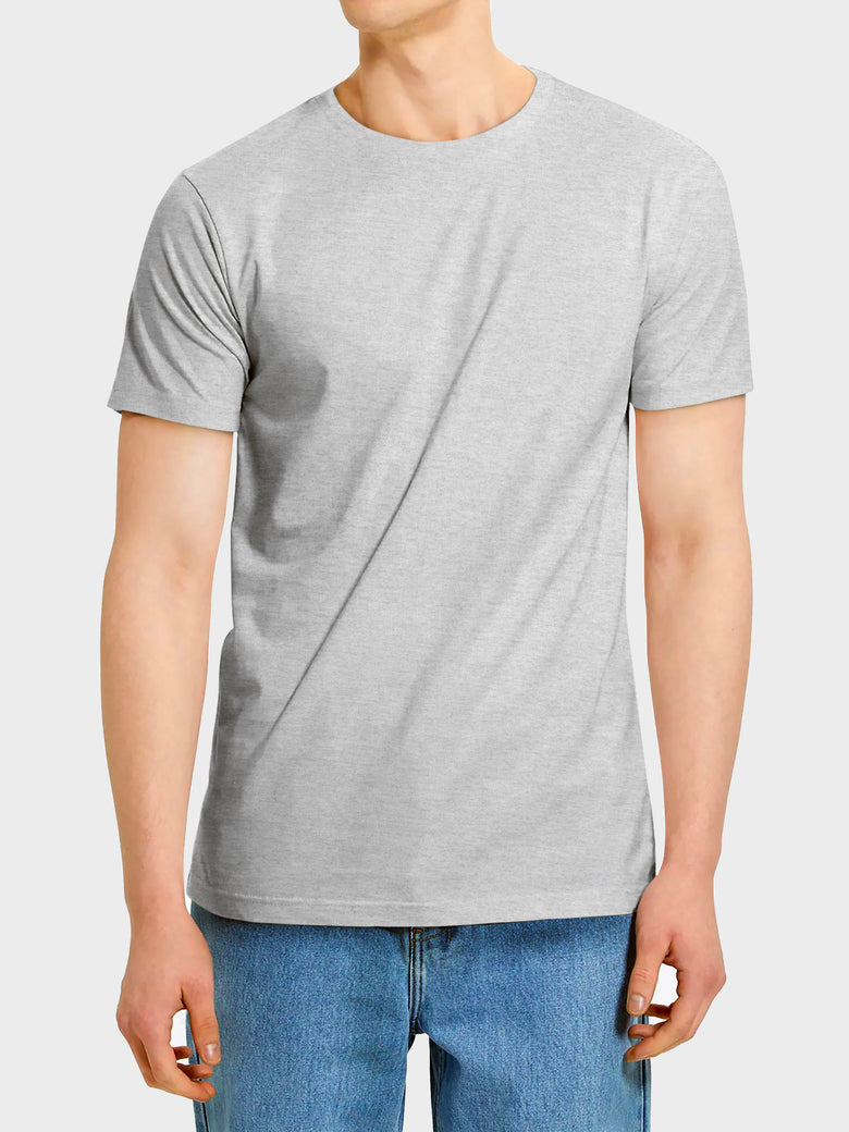 Men's Classic Cotton Crew Neck T-Shirt Athletic Heather – Wholesale Blank Classic Tee | Hat and Beyond