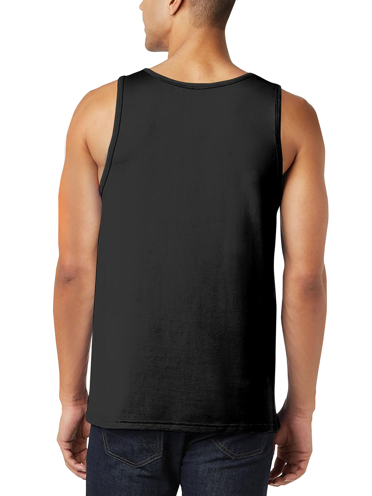 Men’s Tank Top in mens tanktops_bro tank tops_tanktop men_string tank tops_mens tank tops amazon_guys tank top_men in tank tops_athletic tank top_Black - Hat and Beyond tank top