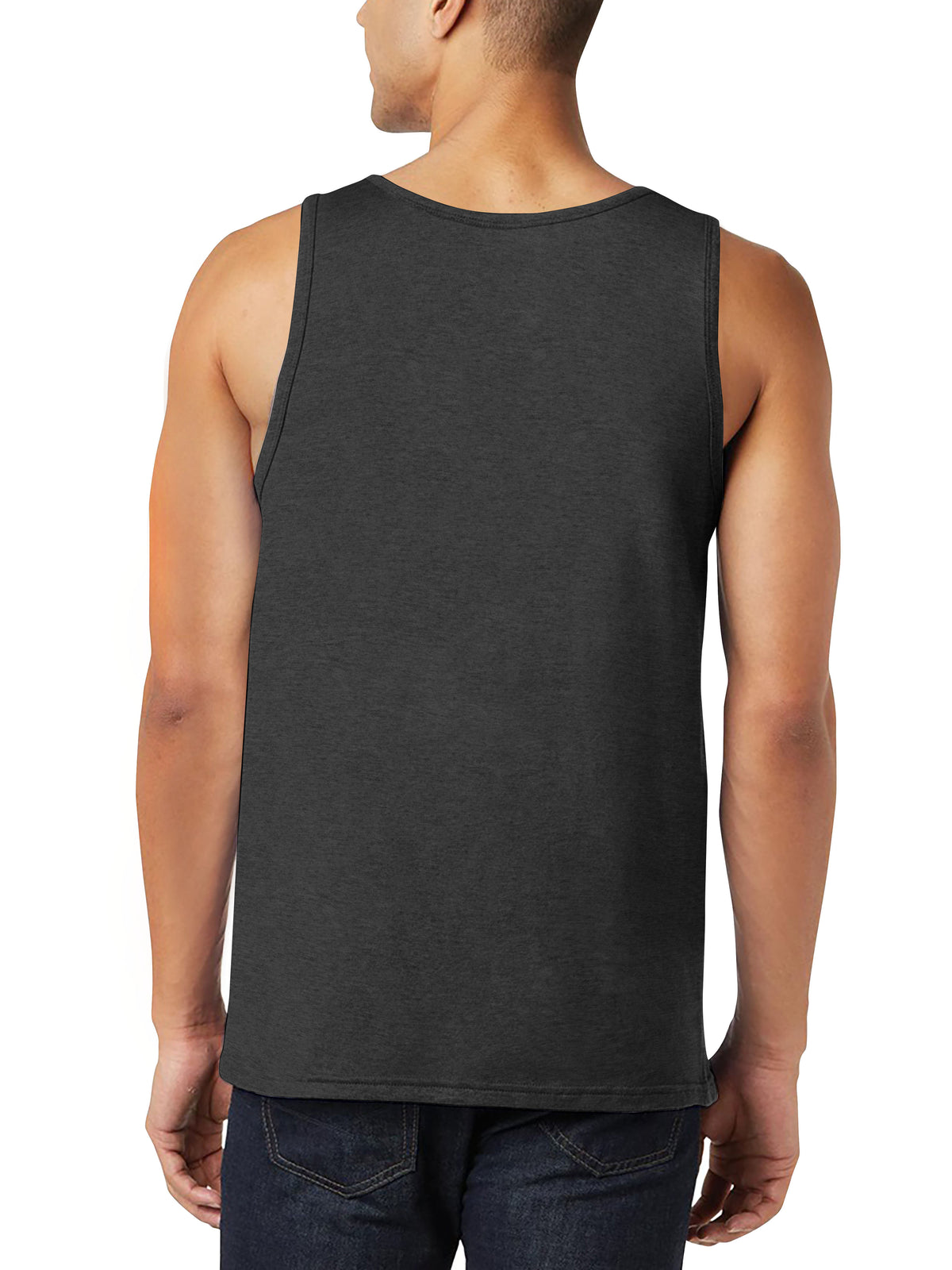 Men’s Tank Top in mens tanktops_bro tank tops_tanktop men_string tank tops_mens tank tops amazon_guys tank top_men in tank tops_athletic tank top_Charcoal - Hat and Beyond tank top