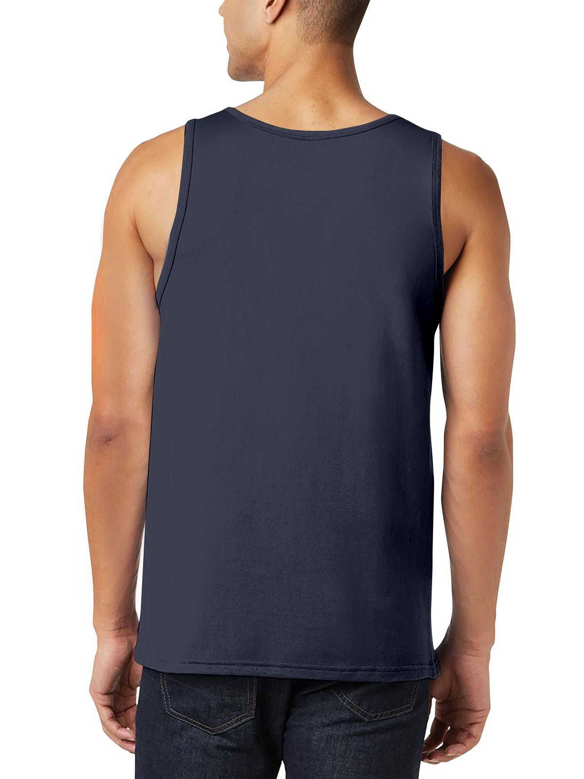 Men’s Tank Top in mens tanktops_bro tank tops_tanktop men_string tank tops_mens tank tops amazon_guys tank top_men in tank tops_athletic tank top_Harbor Blue - Hat and Beyond tank 