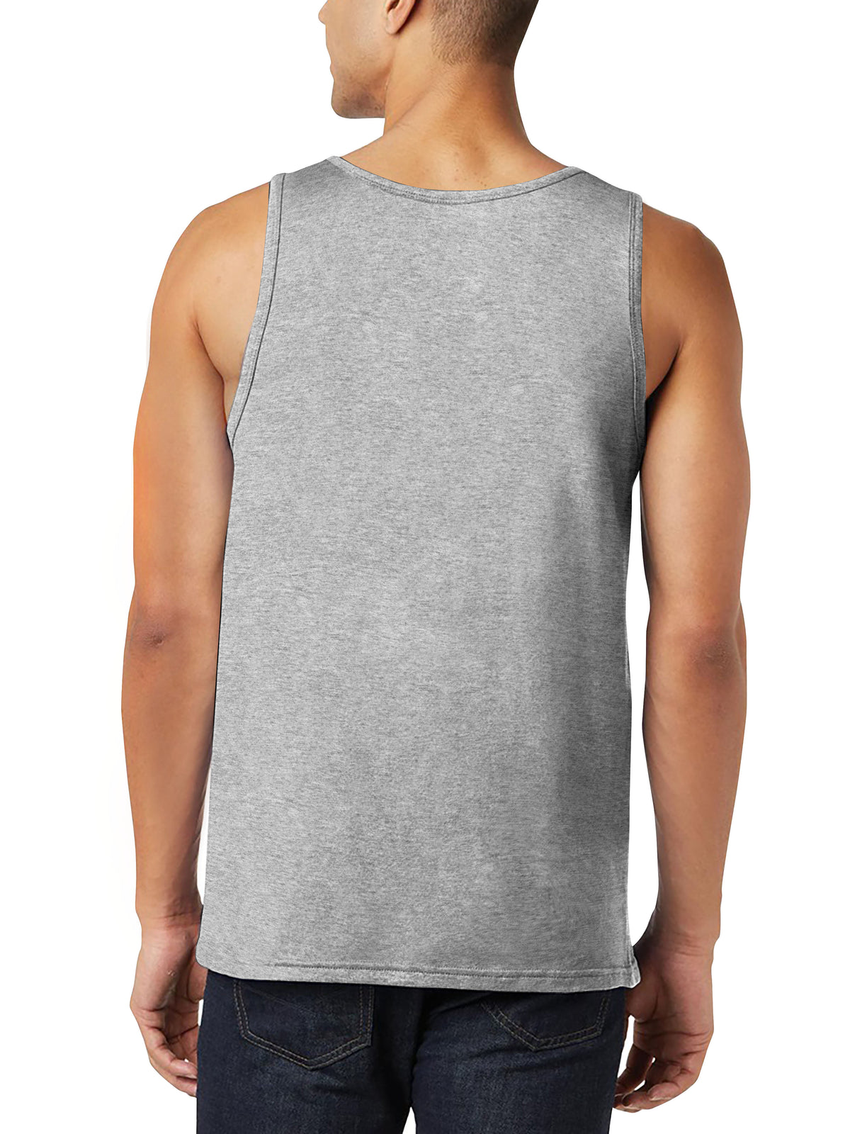 Men’s Tank Top in mens tanktops_bro tank tops_tanktop men_string tank tops_mens tank tops amazon_guys tank top_men in tank tops_athletic tank top_Heather Gray - Hat and Beyond tank