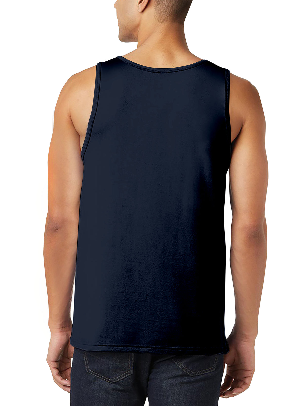 Men’s Tank Top in mens tanktops_bro tank tops_tanktop men_string tank tops_mens tank tops amazon_guys tank top_men in tank tops_athletic tank top_Navy - Hat and Beyond tank top