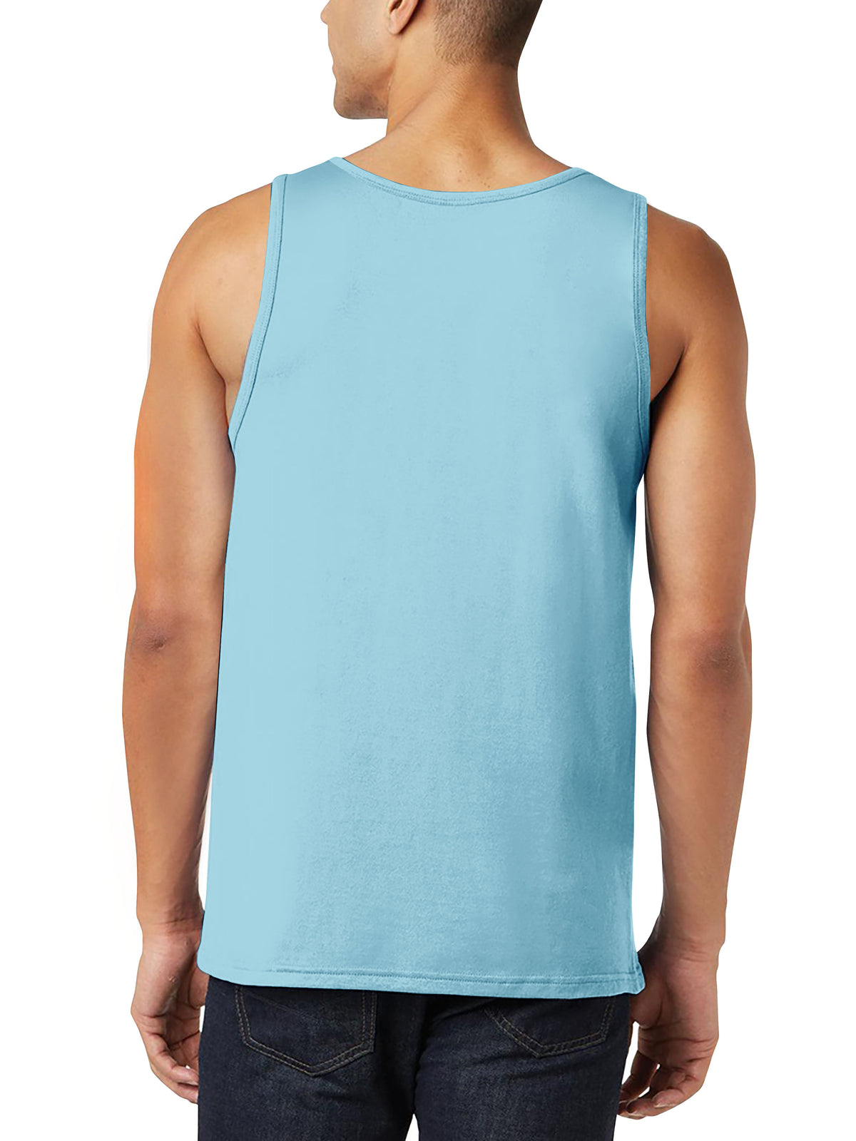 Men’s Tank Top in mens tanktops_bro tank tops_tanktop men_string tank tops_mens tank tops amazon_guys tank top_men in tank tops_athletic tank top_Pacific Blue - Hat and Beyond tank
