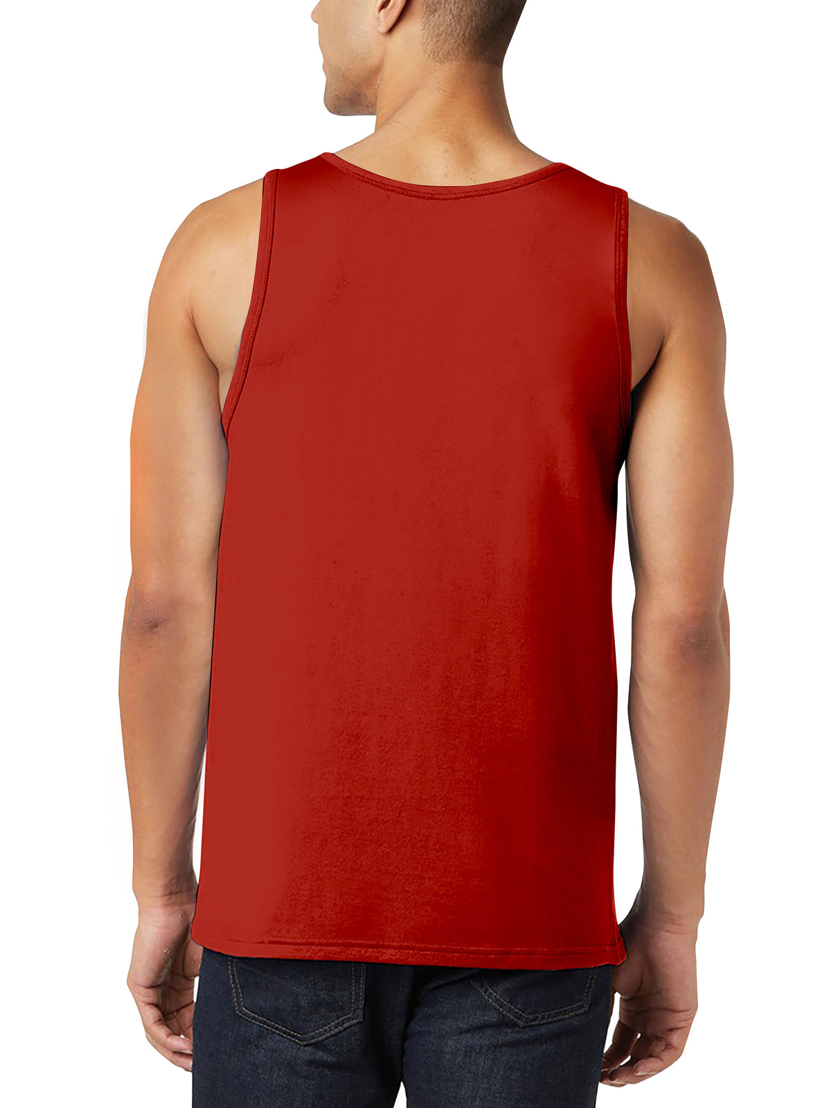 Men’s Tank Top in mens tanktops_bro tank tops_tanktop men_string tank tops_mens tank tops amazon_guys tank top_men in tank tops_athletic tank top_Red - Hat and Beyond tank top