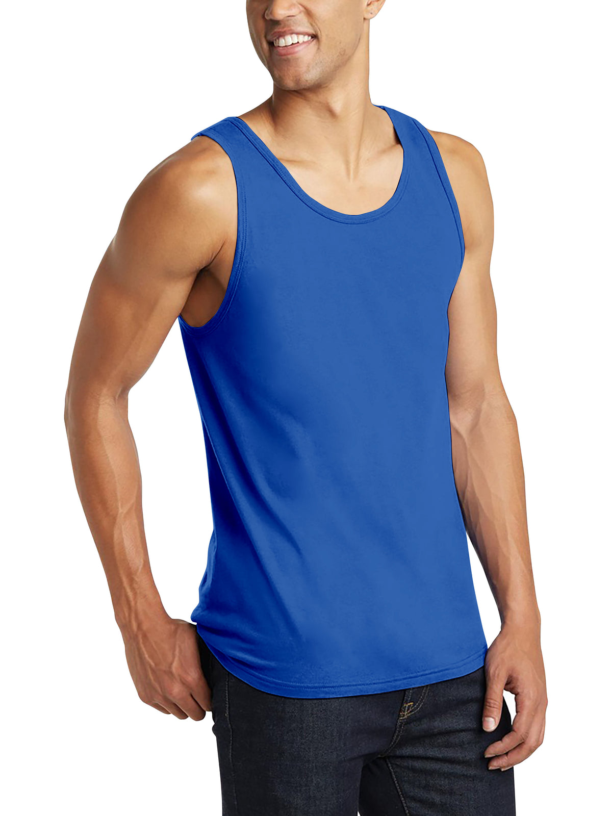 Men’s Tank Top in mens tanktops_bro tank tops_tanktop men_string tank tops_mens tank tops amazon_guys tank top_men in tank tops_athletic tank top_Royal - Hat and Beyond tank top