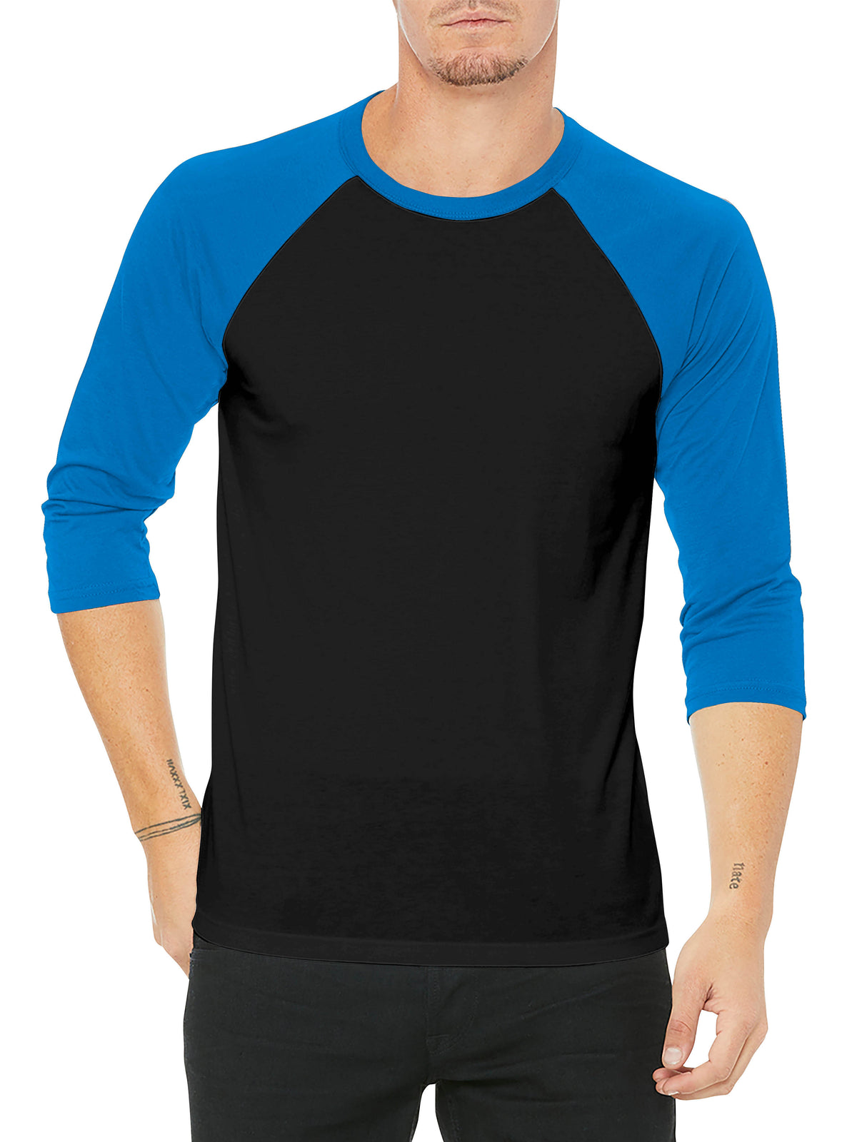 Men’s 3/4 Sleeve Baseball Raglan Shirt in baseball tee_baseball tee shirts_raglan tee_softball tee_baseball t_long sleeve baseball tee_ raglan baseball tee_ baseball t shirt mens_ 
