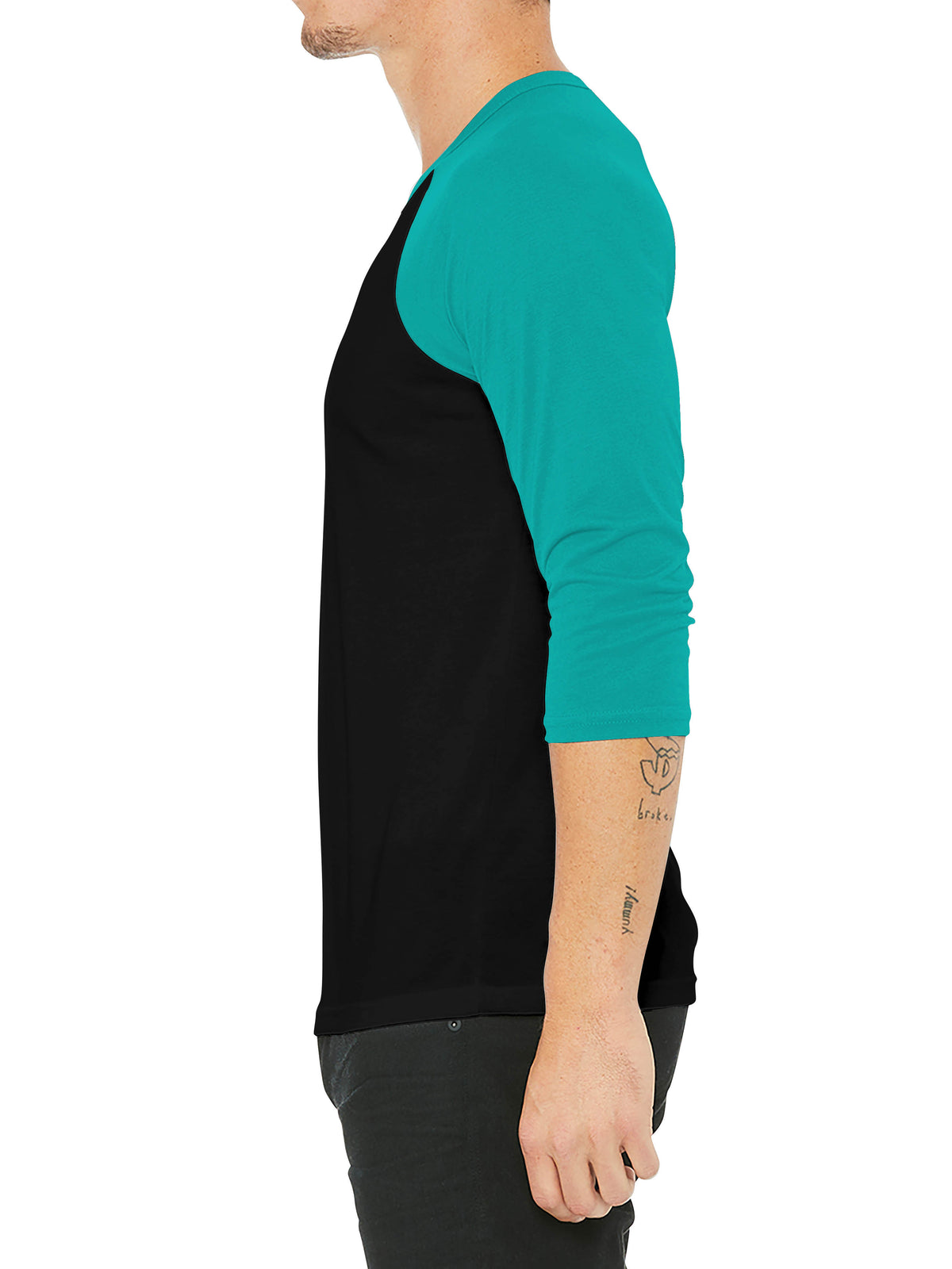 Men’s 3/4 Sleeve Baseball Raglan Shirt in baseball tee_baseball tee shirts_raglan tee_softball tee_baseball t_long sleeve baseball tee_ raglan baseball tee_ baseball t shirt mens_ 