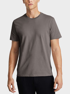 Mens Organic Premium Cotton Garment Dye Short Sleeve T Shirt