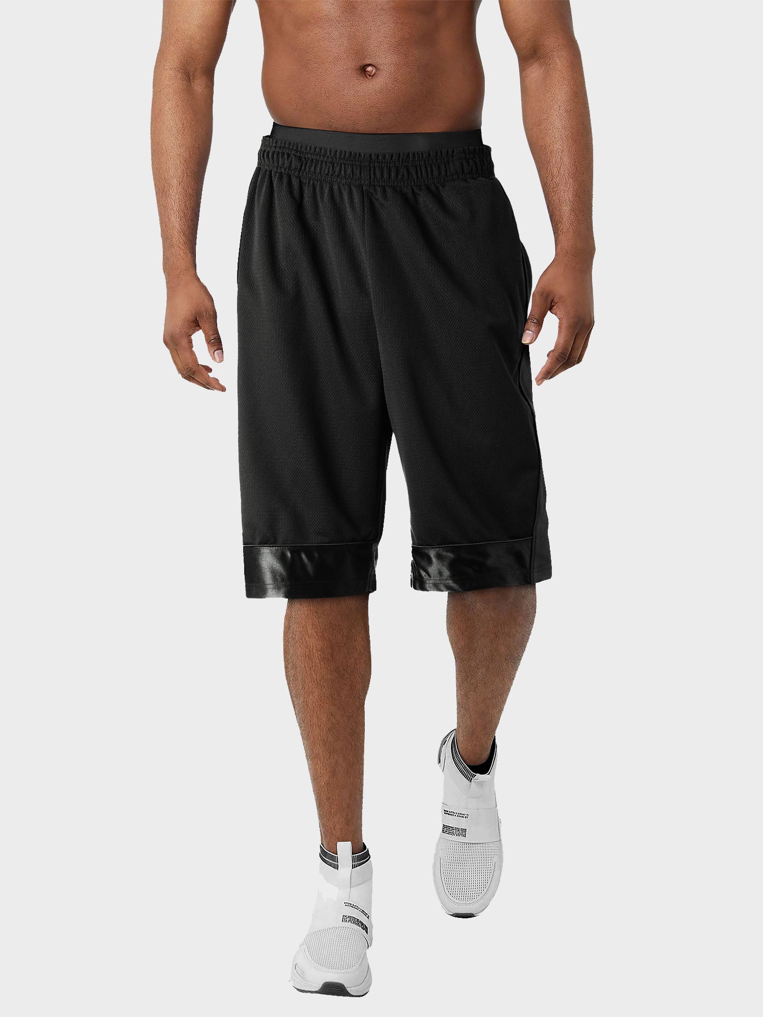 Mens Heavyweight Mesh Shorts with Pockets Basketball Gym Workout Short