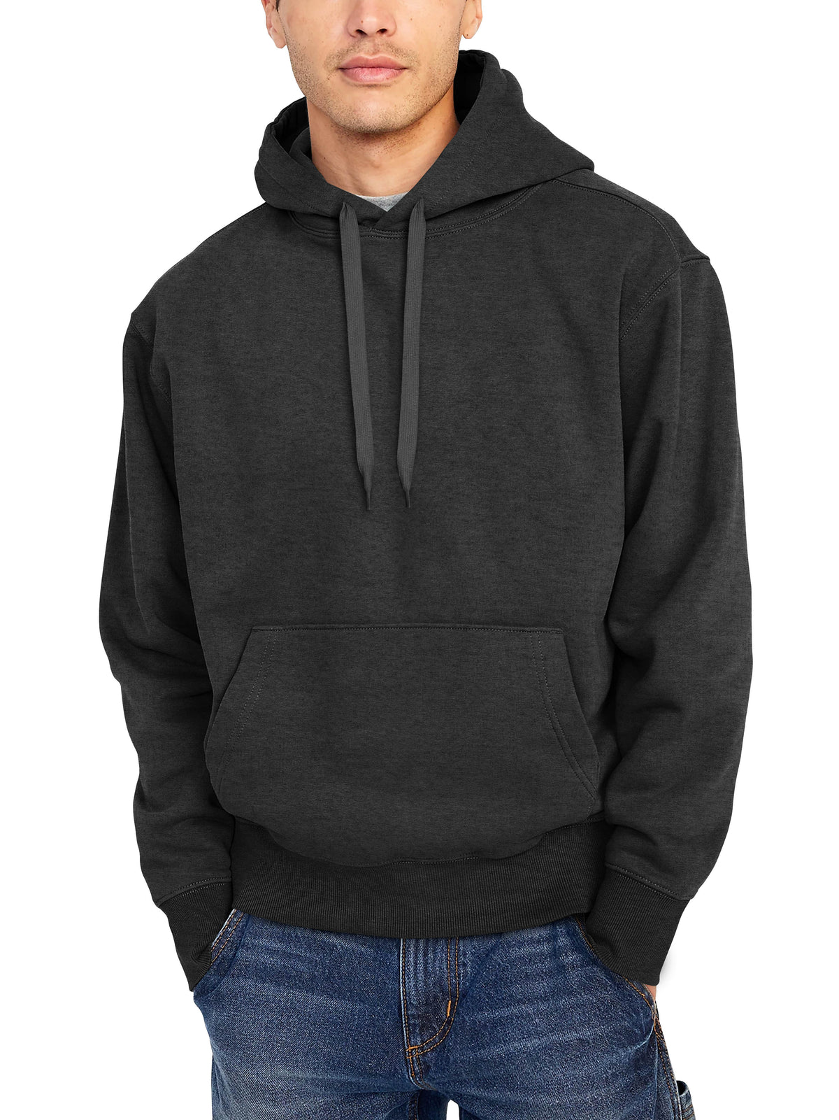 Men’s Ultimate Heavyweight Pullover Hoodie XS-XL in Charcoal Heather - Hat and Beyond hoodie
