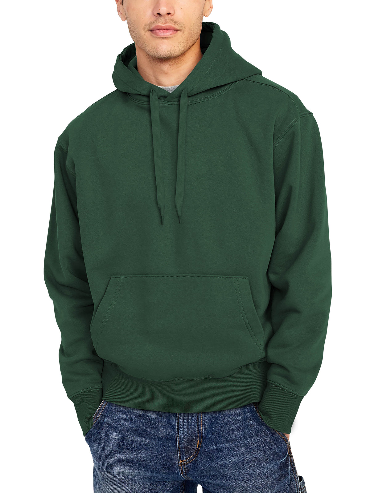 Men’s Ultimate Heavyweight Pullover Hoodie XS-XL in Hunter Green - Hat and Beyond hoodie