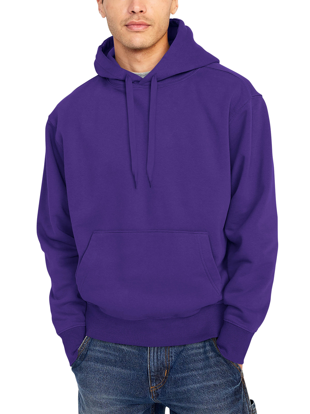 Men’s Ultimate Heavyweight Pullover Hoodie 2XL-5XL in Purple - Hat and Beyond hoodie