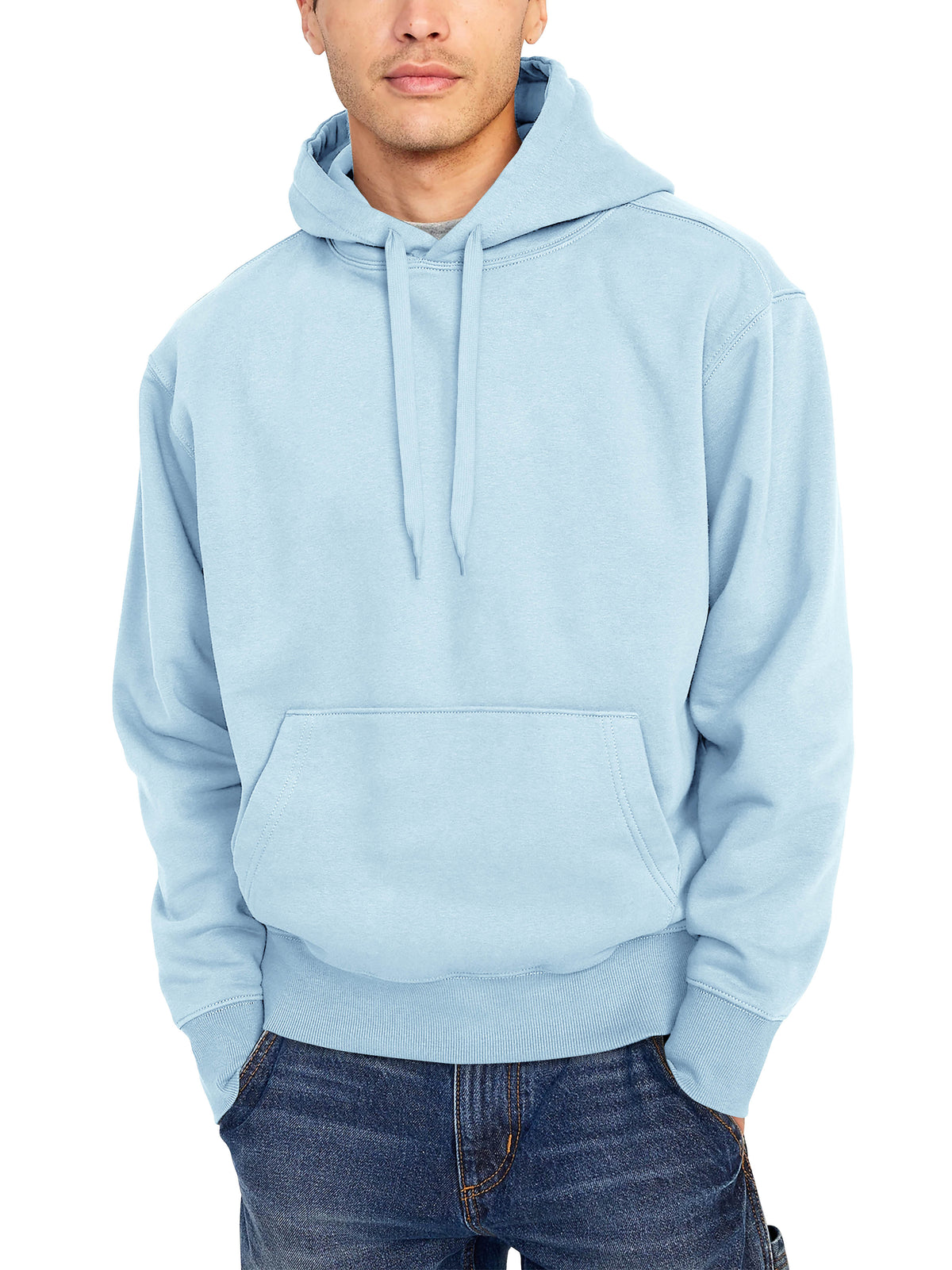 Men’s Ultimate Heavyweight Pullover Hoodie 2XL-5XL in Sky Blue - Hat and Beyond hoodie