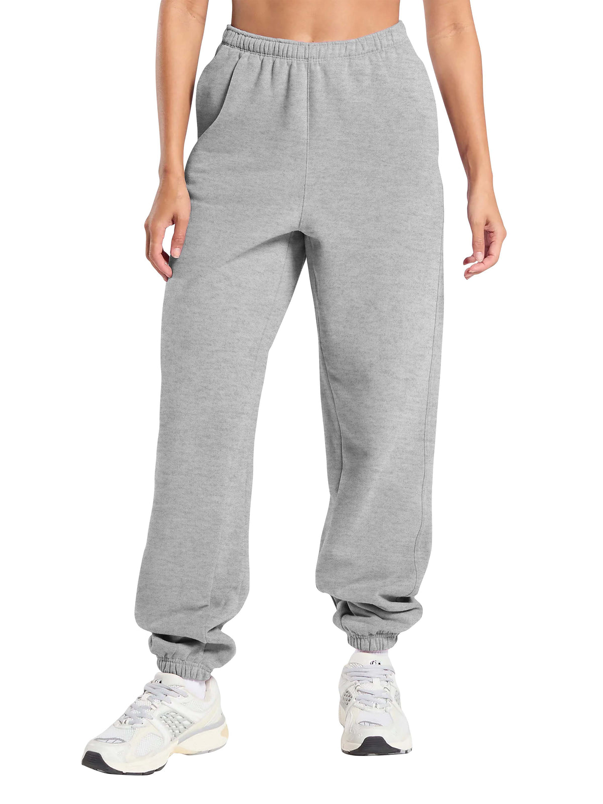 Women’s Ultimate Heavyweight Sweatpants in Heather Gray - Hat and Beyond fleece joggers