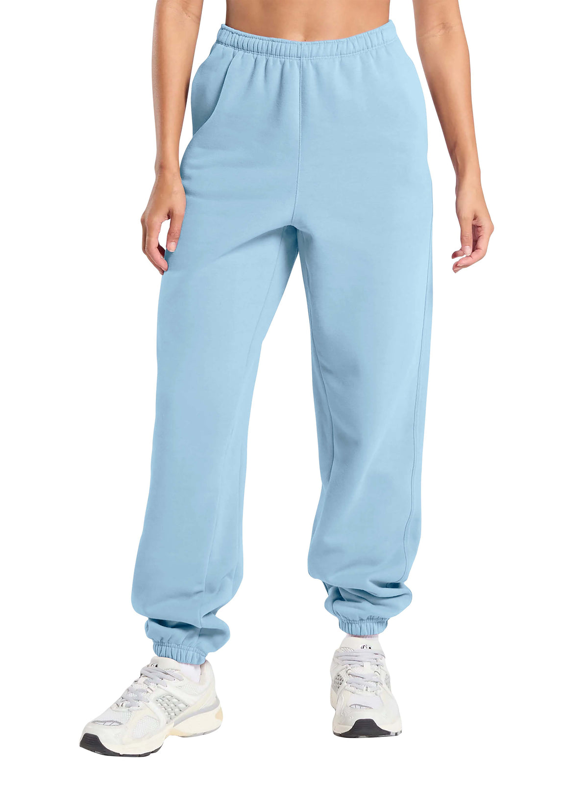 Women’s Ultimate Heavyweight Sweatpants in Sky Blue - Hat and Beyond fleece joggers