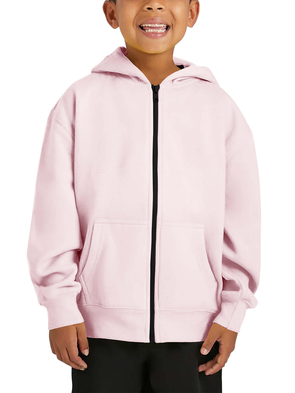 Kids’ Premium Zip Up Hoodie Jacket in Pink - Hat and Beyond hoodie