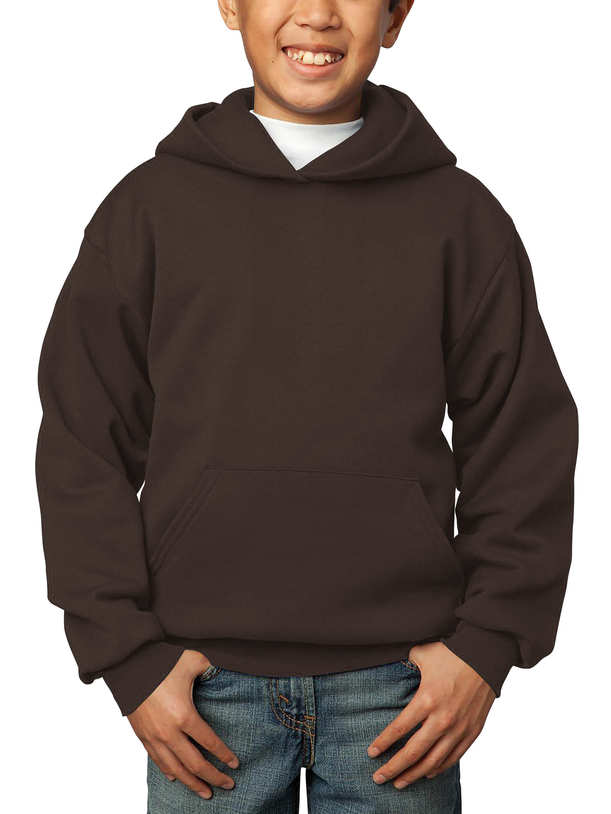 Kids’ Premium Pullover Hoodie in Brown - Hat and Beyond hoodie