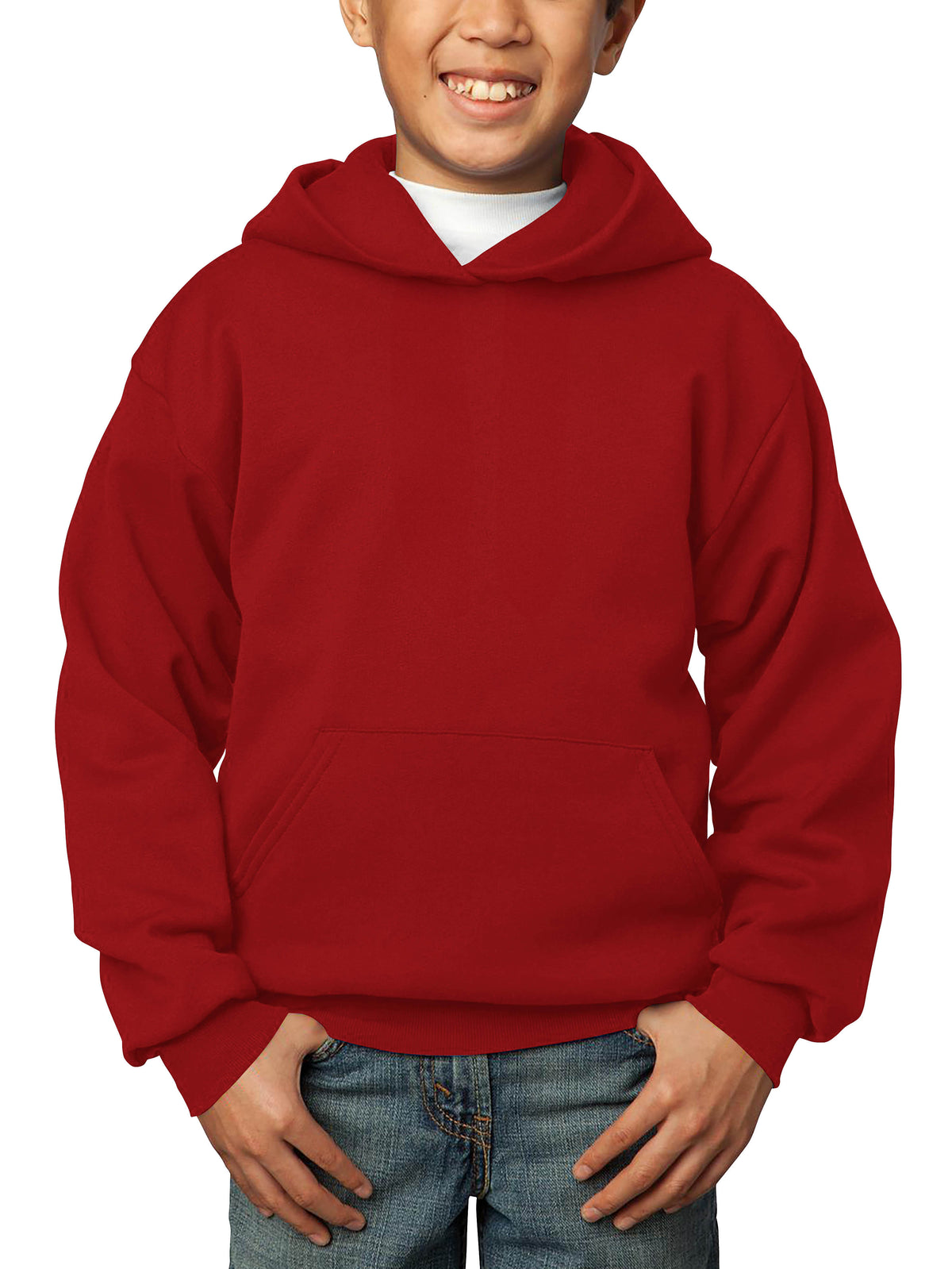 Kids’ Premium Pullover Hoodie in Red - Hat and Beyond hoodie