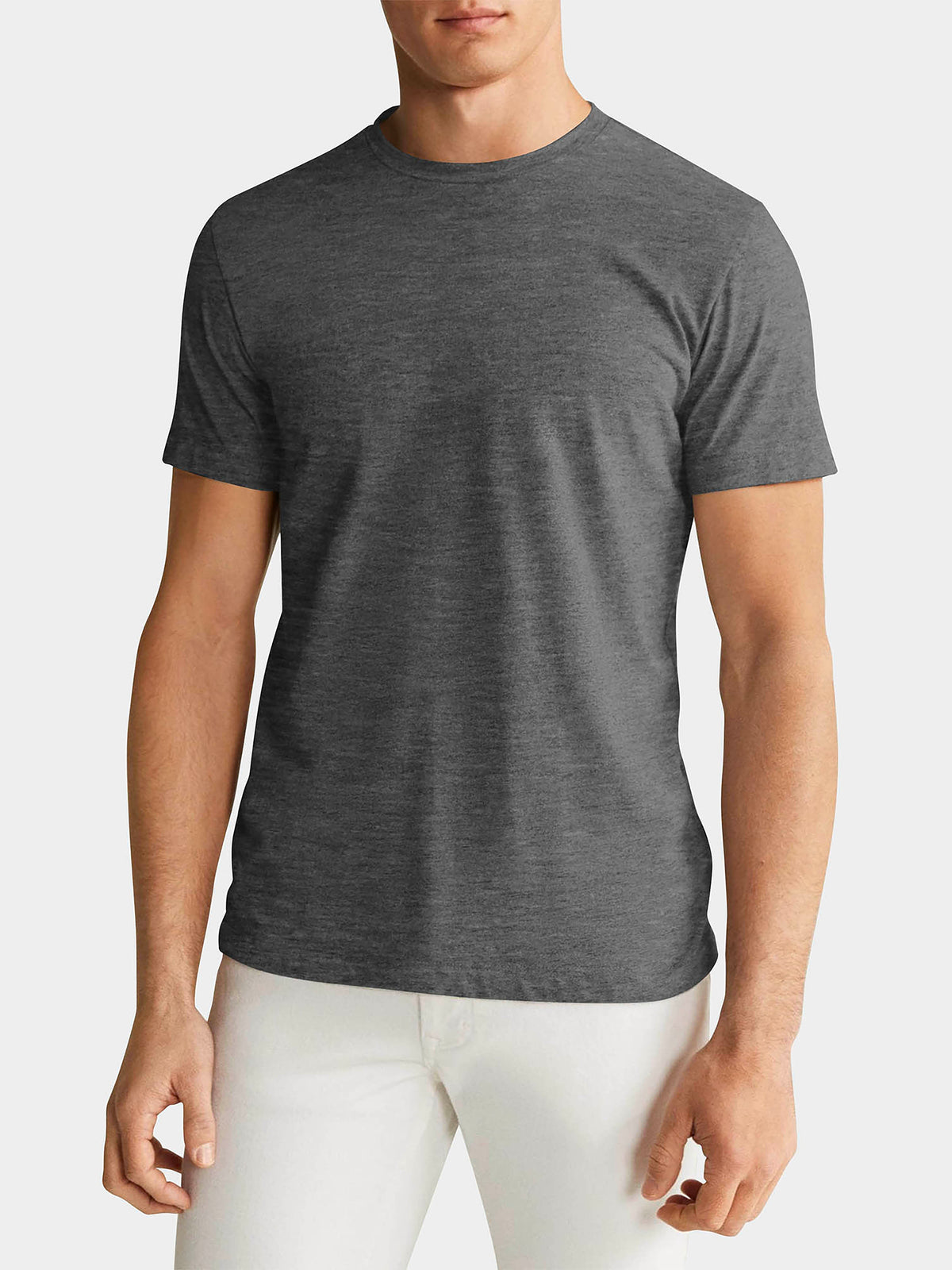 Men's Tri-Blend T-Shirt Heather Charcoal – Wholesale Blank Tee | Hat and Beyond