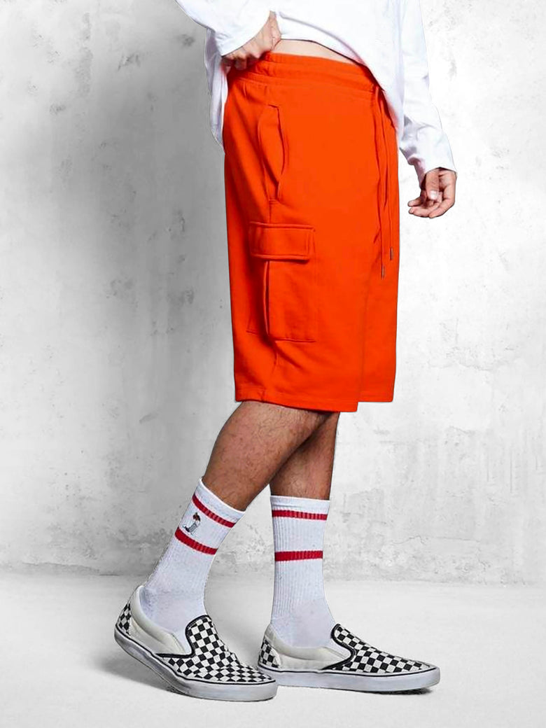 Men's Cargo Sweat Shorts Black – Wholesale Blank Cargo Sweat Shorts | Hat and Beyond