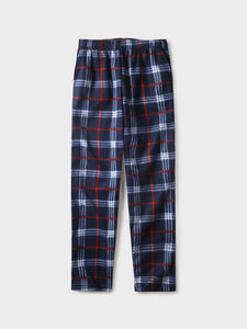 Men's Plaid Navy Fleece Pajama