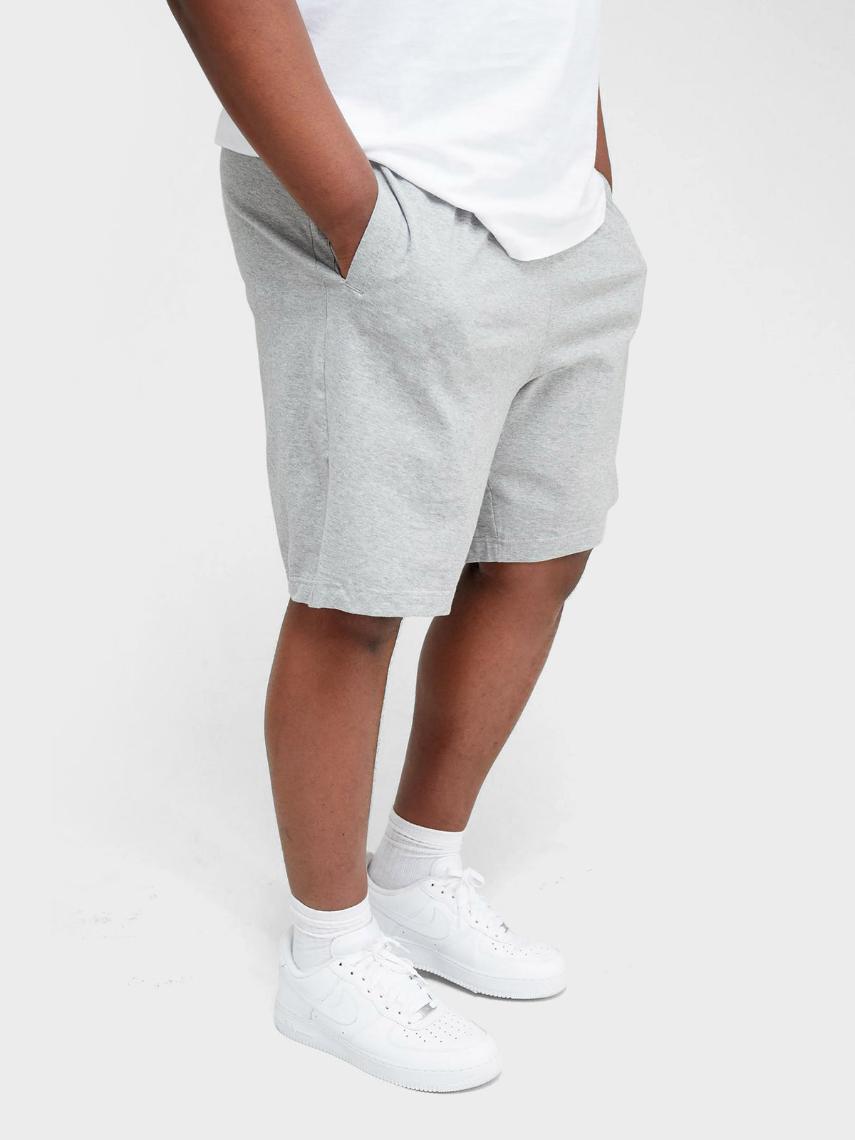 Men’s Brushed Elastic Lightweight Sweat Shorts with Pockets Plus Size 3XL-5XL in Mens Brushed Elastic Lightweight Sweat Shorts with Pockets Plus Size 3XL-5XL - Hat and Beyond - Hat