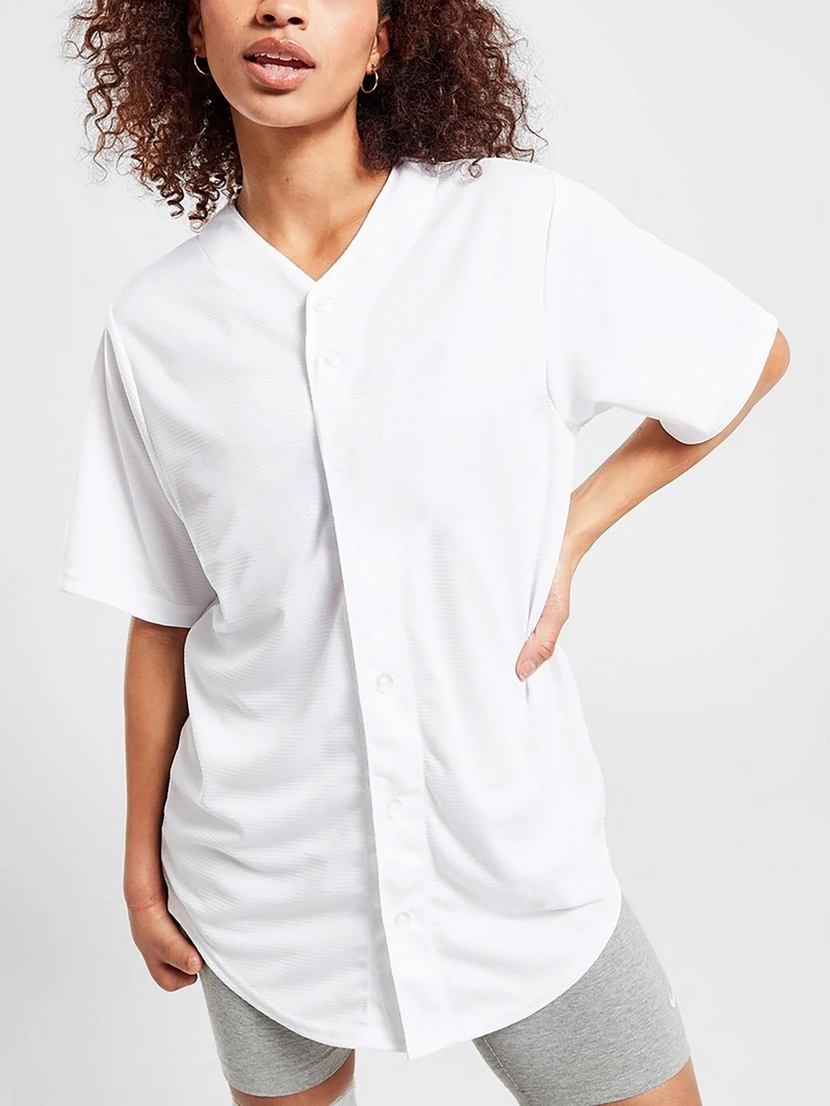 Women's Striped Button Down Baseball Jersey – Wholesale Blank Baseball Jersey | Hat and Beyond