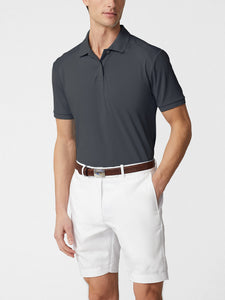 Mens Premium Quick Dry Polo Collar Shirt Short Sleeve Moisture Wicking Fabric