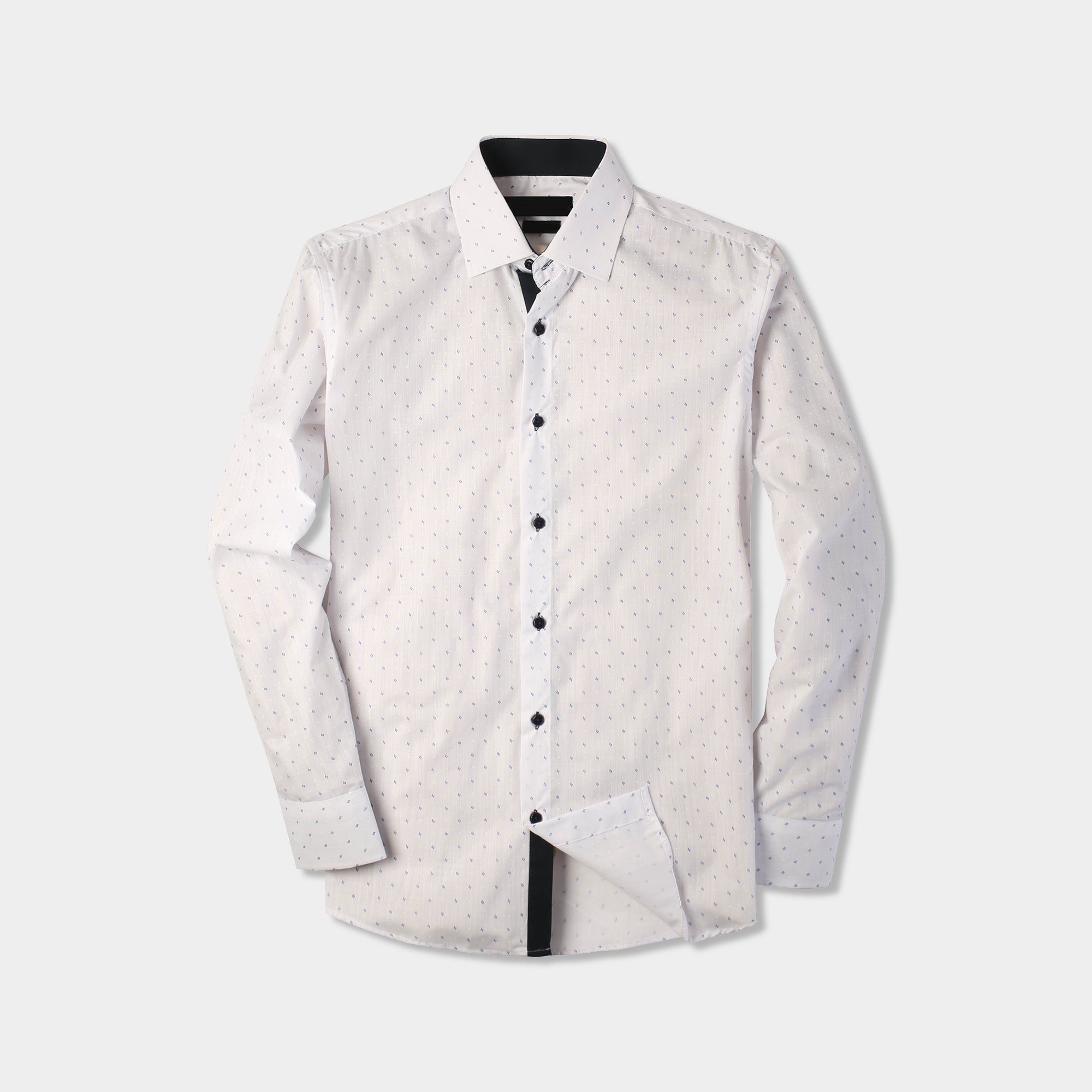 classic shirts_formal shirts_formal shirts for men_formal clothes for men_button down shirt_button down_mens long sleeve button down_White Dot