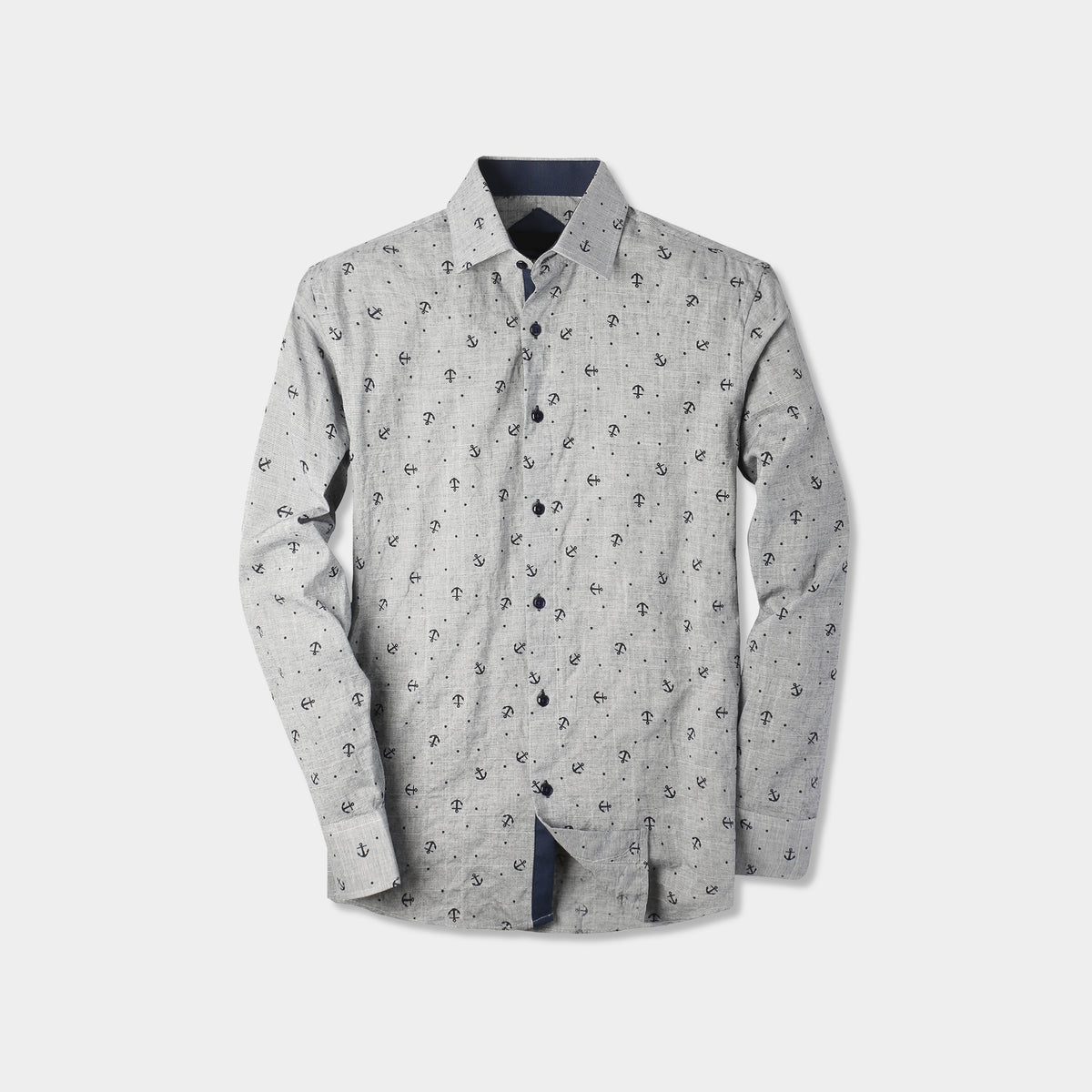 Men’s Long Sleeve Button Down Shirts in classic shirts_formal shirts_formal shirts for men_formal clothes for men_button down shirt_button down_mens long sleeve button down_Charcoa
