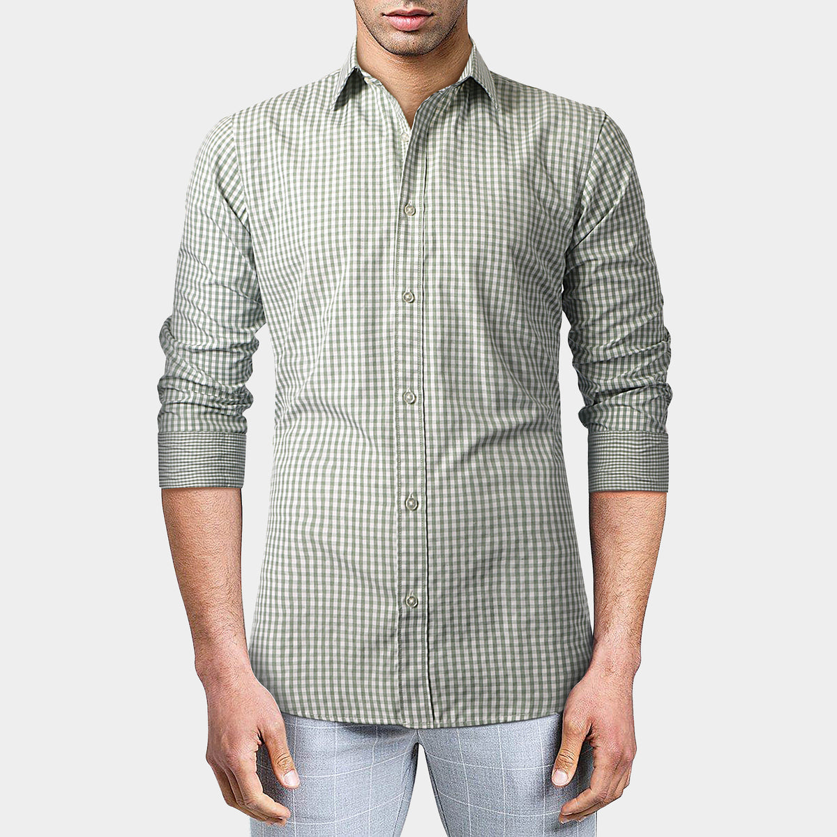 Men’s Long Sleeve Button Down Shirts in classic shirts_formal shirts_formal shirts for men_formal clothes for men_button down shirt_button down_mens long sleeve button down_Green C