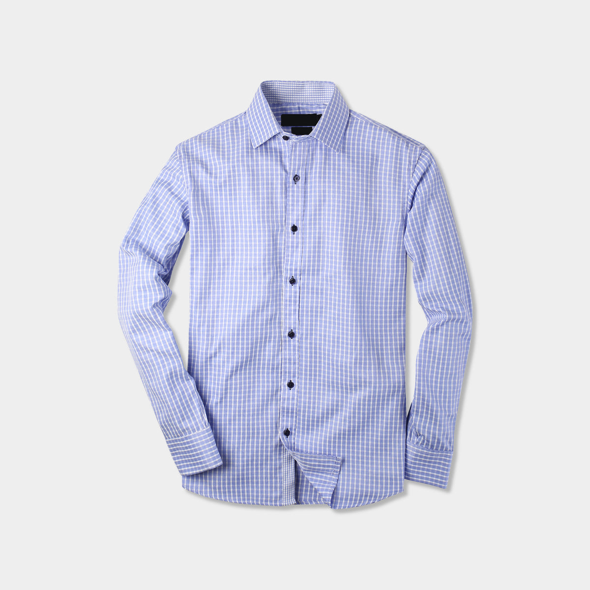 Men’s Long Sleeve Button Down Shirts in classic shirts_formal shirts_formal shirts for men_formal clothes for men_button down shirt_button down_mens long sleeve button down_Blue Ch