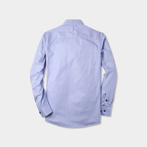 classic shirts_formal shirts_formal shirts for men_formal clothes for men_button down shirt_button down_mens long sleeve button down_Blue Checker