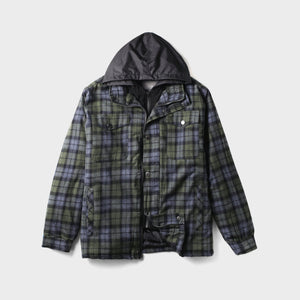 flannel jacket_flannel shirt jacket_sherpa lined flannel_flannel jacket with hood_mens flannel jacket_quilted flannel jacket_flannel lined jacket_Dark Olive