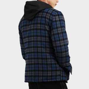 flannel jacket_flannel shirt jacket_sherpa lined flannel_flannel jacket with hood_mens flannel jacket_quilted flannel jacket_flannel lined jacket_Navy