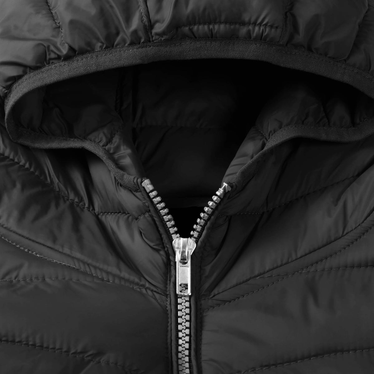 Men’s Ultra Light Hooded Puffer Jacket in puffer jacket_mens puffer jacket_bubble jacket_mens down jacket_padded jacket_hooded puffer jacket_best down jacket_Black - Hat and Beyond