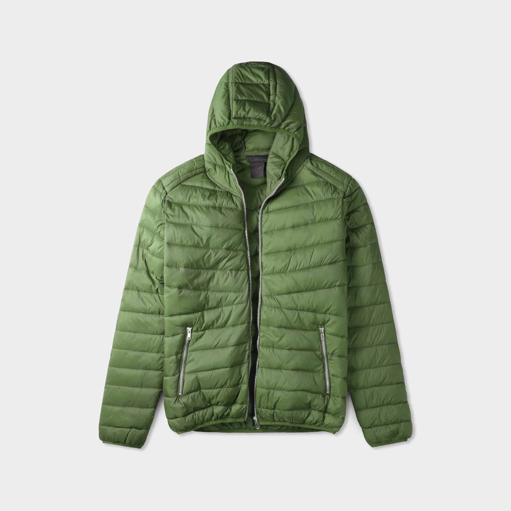 puffer jacket_mens puffer jacket_bubble jacket_mens down jacket_padded jacket_hooded puffer jacket_best down jacket_Forest Green