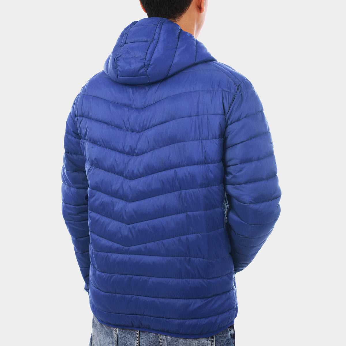 Men’s Ultra Light Hooded Puffer Jacket in puffer jacket_mens puffer jacket_bubble jacket_mens down jacket_padded jacket_hooded puffer jacket_best down jacket_Royal Blue - Hat and B