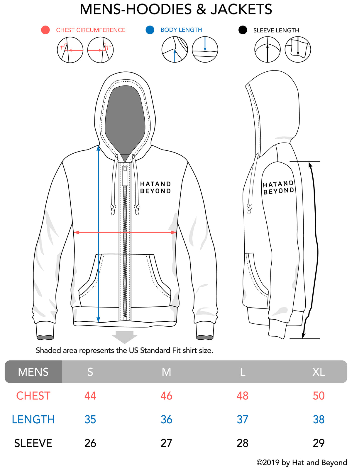 Men’s Ultra Light Hooded Puffer Jacket in puffer jacket_mens puffer jacket_bubble jacket_mens down jacket_padded jacket_hooded puffer jacket_best down jacket_SizeChart - Hat and Be