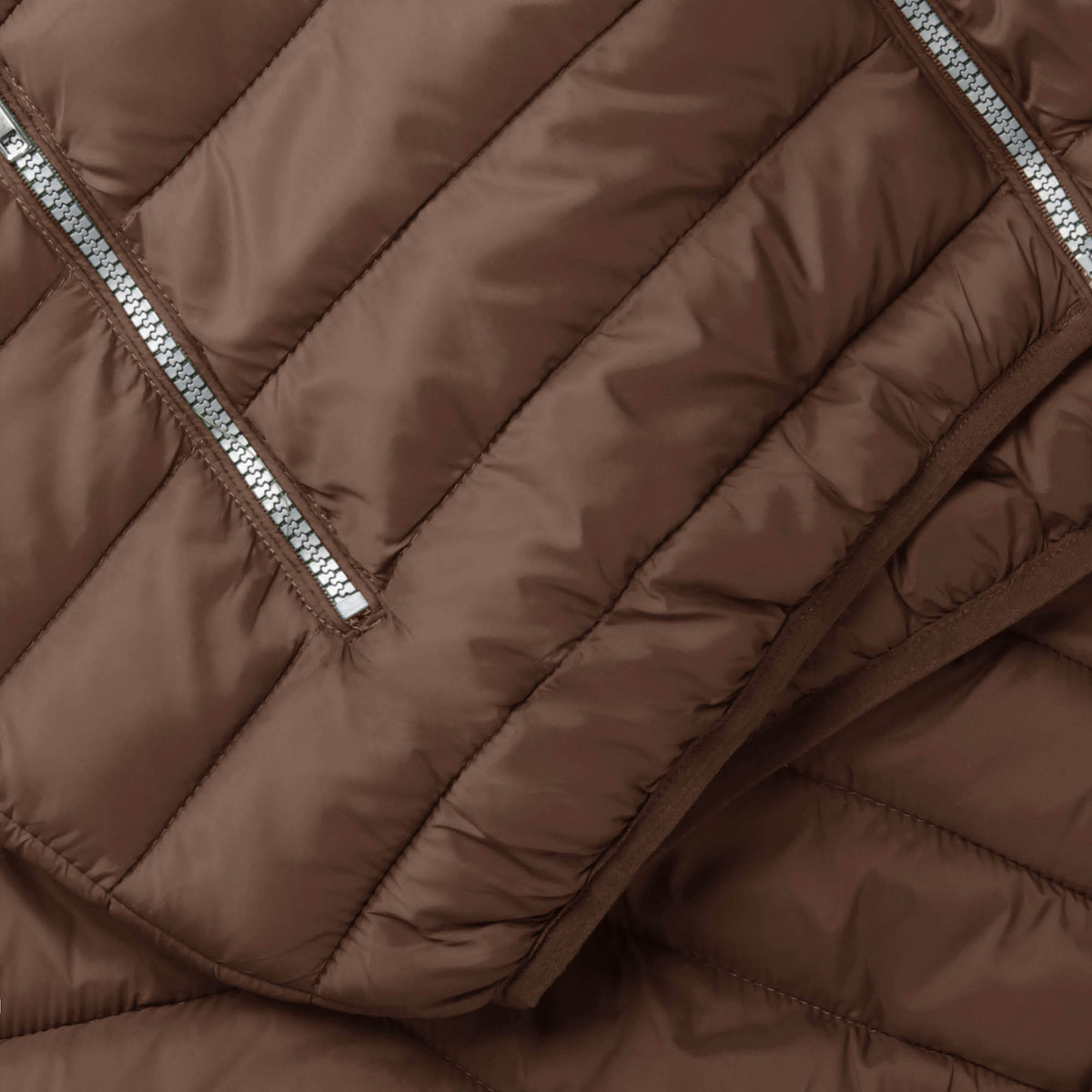 Men’s Ultra Light Hooded Puffer Vest in vest_mens vest_vest hoodie_mens hooded vest_puffy vest_vest jacket_mens vest jacket_winter vest_hooded down vest_Brown - Hat and Beyond blan
