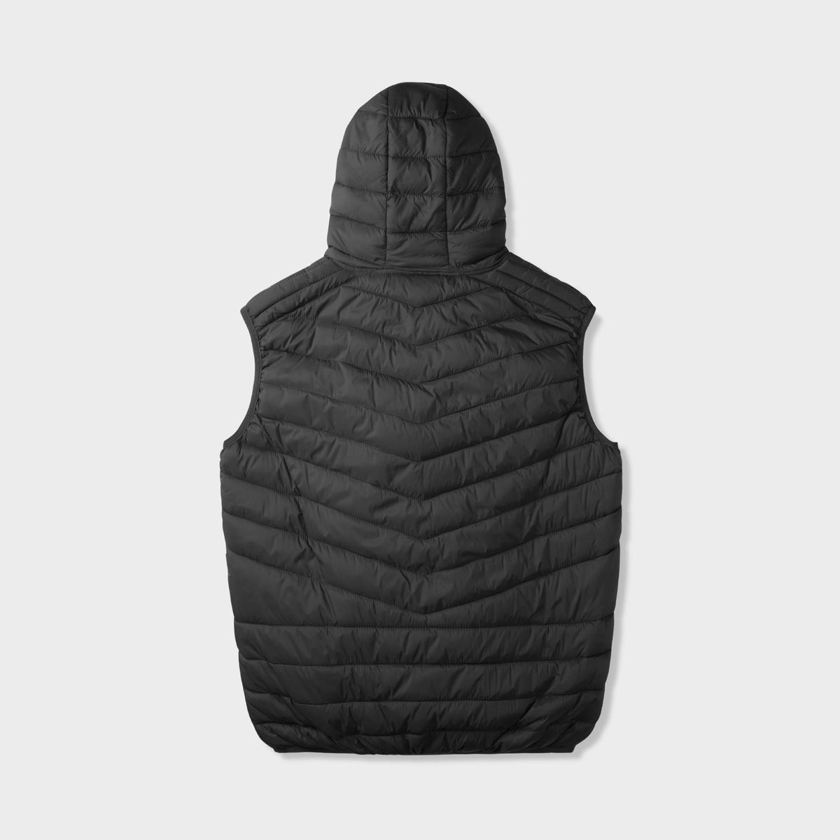 Men’s Ultra Light Hooded Puffer Vest in vest_mens vest_vest hoodie_mens hooded vest_puffy vest_vest jacket_mens vest jacket_winter vest_hooded down vest_Black - Hat and Beyond blan