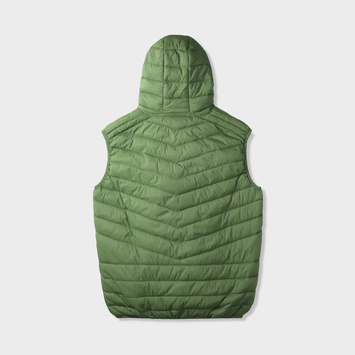 Men’s Ultra Light Hooded Puffer Vest in vest_mens vest_vest hoodie_mens hooded vest_puffy vest_vest jacket_mens vest jacket_winter vest_hooded down vest_Forest Green - Hat and Beyo