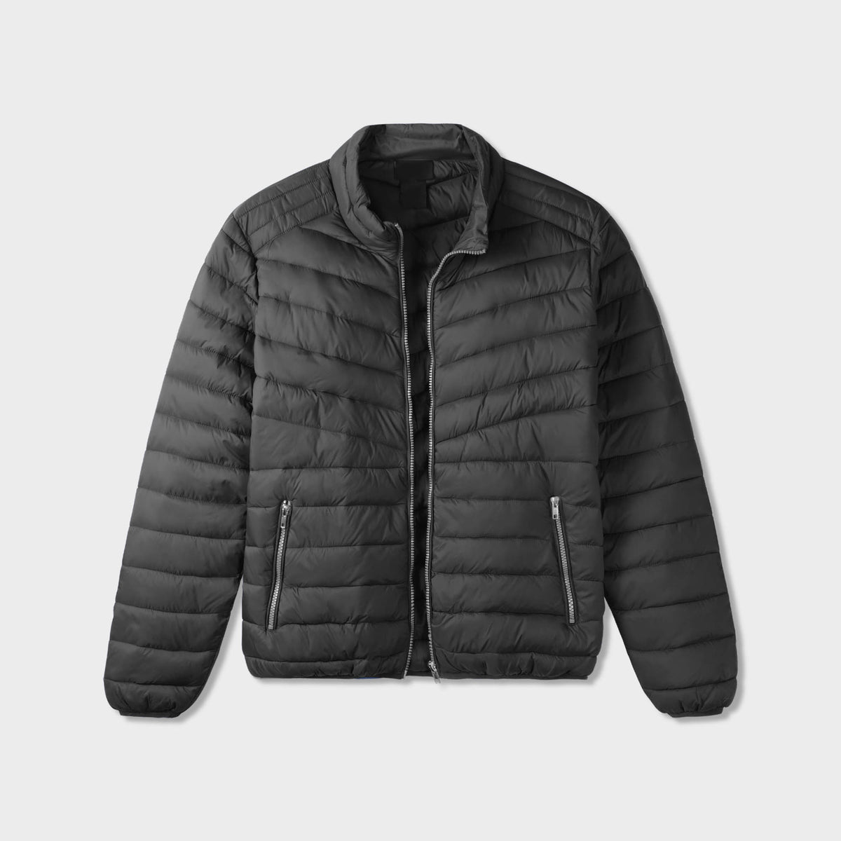 Men’s Ultra Light Puffer Jacket in puffer jacket_mens puffer jacket_bubble jacket_mens down jacket_padded jacket_packable down jacket_best down jacket_Black - Hat and Beyond outerw