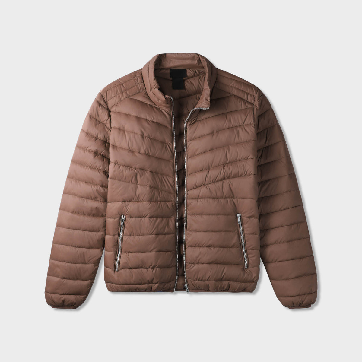 Men’s Ultra Light Puffer Jacket in puffer jacket_mens puffer jacket_bubble jacket_mens down jacket_padded jacket_packable down jacket_best down jacket_Brown - Hat and Beyond outerw