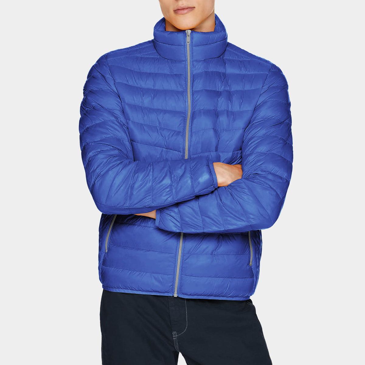 Men’s Ultra Light Puffer Jacket in puffer jacket_mens puffer jacket_bubble jacket_mens down jacket_padded jacket_packable down jacket_best down jacket_Royal Blue - Hat and Beyond o