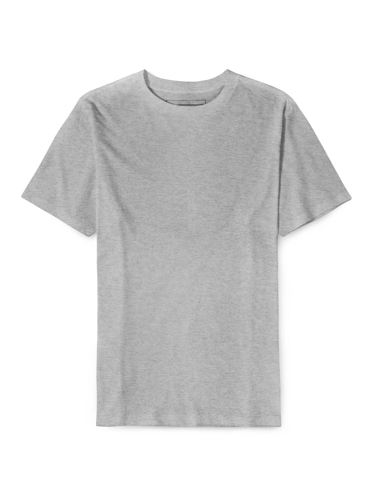 Men’s Lightweight Classic Premium Cotton Short Sleeve Crew Neck T-Shirt in Athletic Heather - Hat and Beyond blank tee